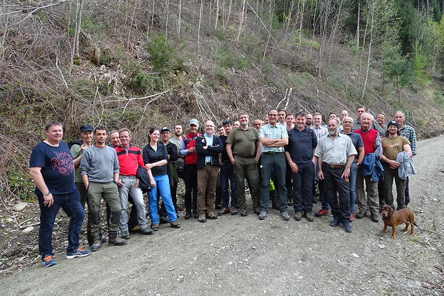 FachexpertInnen aus ganz Österreich nahmen an der Pro Silva Exkursion teil. © Land Tirol/Abt. Forstplanung